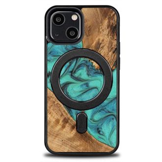 OEM Funda Bewood Unique Para Iphone 13 Mini - Turquesa Con Magsafe