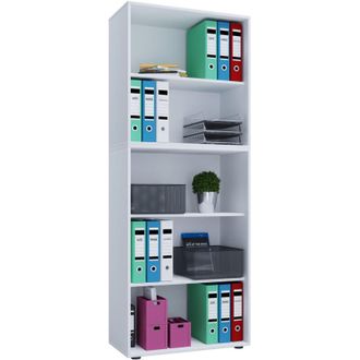 ebuy24 Ebuy24 - Estante De Madera Vcm De Pie Gabinete De Archivo De Ahorro De Espacio Dimensiones Aprox. B. 70 X Al. 184 X T. 37 Cm Estante Elegante De Pie E