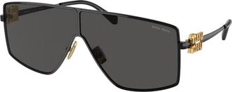 Miu Miu MU51ZS 1AB5S0 Womens Sunglasses Black Size 69