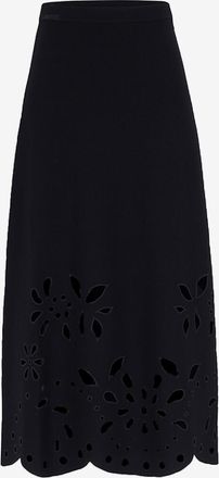 Ulla Johnson Mittellanger Jerseyrock mit Perforation Grace