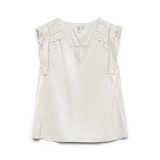 Vero Moda Hemd met korte mouwen en V-hals