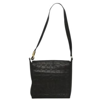 Chanel Pre-owned Shoulder Bags, female, Black, Size: ONE SIZE Pre-owned Chocolate bar cc shoulder bag