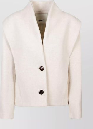 Isabel Marant cotton blazer with high collar and long sleeves