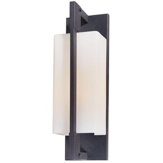 Hudson Valley Lighting Blade 1 Soporte De Pared Medio Ligero Hierro Forjado, Vidrio, Ip44