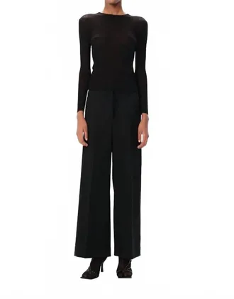Maria Cher Funes Allie Pullover Top In Black