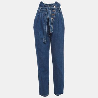 Alexis Alexis Blue Denim Belted High Waist Jeans