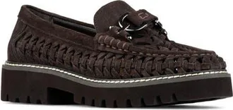 Donald J Pliner Hansine Lug Sole Bit Loafer in Dark Brown at Nordstrom, Size 9.5