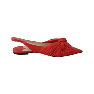 Jimmy Choo London Ballerinas, female, Red, Size: 6 1/2 US Pointed Toe Flat Shoes