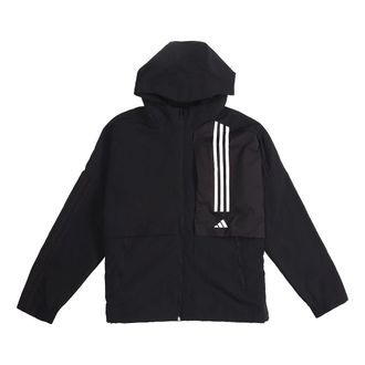 adidas Sports Woven Hooded Jacket Men Black FM9400