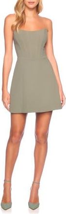 Susana Monaco Pebble Strapless Corset Minidress in Slate at Nordstrom Rack, Size X-Large