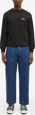 Wacko Maria x Tim Lehi T-shirt con ricamo Tiger - Nero