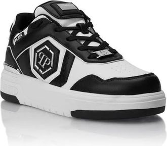 Philipp Plein Low-Top Sneakers Sk8R Unisex in White/black at Nordstrom, Size 42