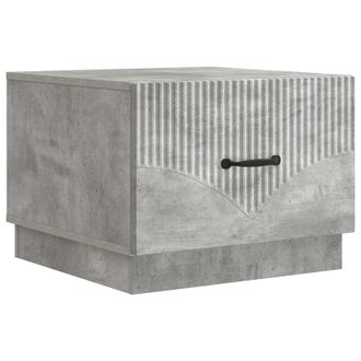 vidaXL Mesa De Caf&eacute; Gris Hormig&oacute;n 49 X 50 X 37 Cm Madera De Ingenier&iacute;a Vidaxl