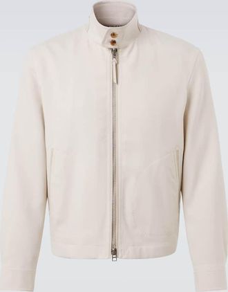 Tom Ford Wool, cashmere, and silk Harrington jacket