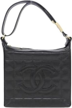 Chanel Pre-owned Vintage Shoulder Bag - unisex - Vintage Schoudertas - Zwart - ONE Size - Leer - Vintage