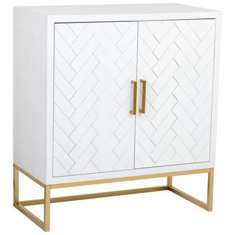 Wanderlust Deco Aparador 1 caj&oacute;n y 2 puertas de madera y metal 80x39,5x89