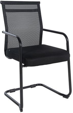 Clp Silla Cantilever Denny En Tela & Malla Negro