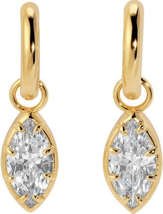 Lili Claspe Estelle Marquise Drop Earrings in Gold at Nordstrom
