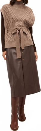 Marie Oliver Hampton Popover Sweater In Mocha