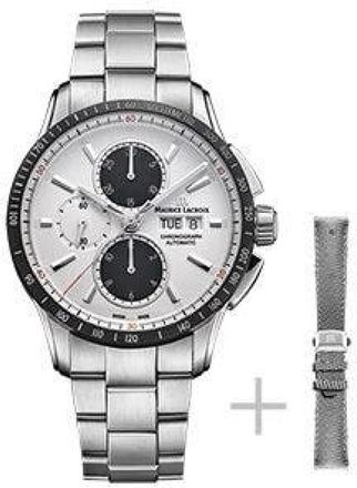 Maurice Lacroix Pontos S Chronograph - Heren - Horloges - Grijs - ONE Size - Nylon - Accessoires