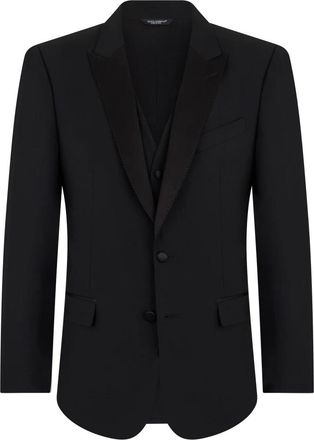 Dolce & Gabbana Martini Jacket - Heren - Blazers - Zwart - 2XL - Wol - Jassen