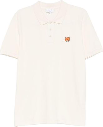 Maison Kitsun&eacute; Fox Head Cotton Polo Shirt
