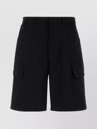 Prada cotton cargo bermuda shorts