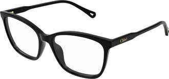Chlo&eacute; Zwarte Brillenmonturen - unisex - Brillen - Zwart - 55 MM - Accessoires