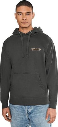 Pendleton Vintage Bison Graphic Hoody Mens Sweatshirt Vintage Black/Tan : 2XL, Cotton/Polyester