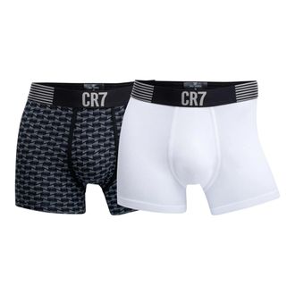 CR7 Cristiano Ronaldo Fashion 2-Pack Trunk Boxer Briefs Underwear in White