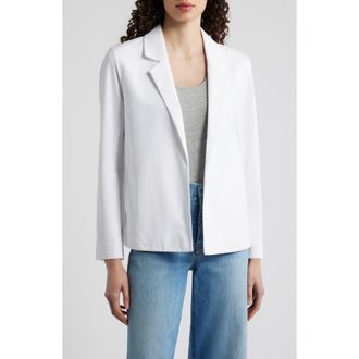 Eileen Fisher Open Front Blazer in White at Nordstrom, Size Xx-Small