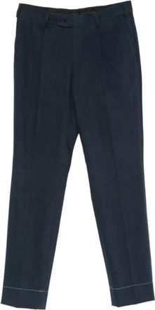 Brioni Chino Broeken - Heren - Chinos - Blauw - L - Katoen - Broeken