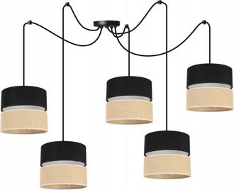 OEM L&aacute;mpara De Techo Colgante Spider, Pantalla 20 Cm Negra