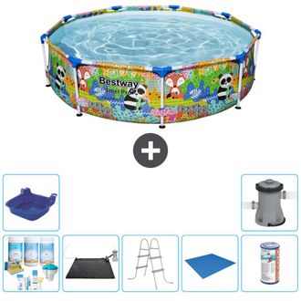 Bestway Piscina Bestway Steel Pro Redonda - Animales - 274x66 Cm - 7-piezas S21630