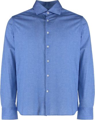 Sonrisa Cotton Shirt - Heren - Casual Overhemden - Blauw - 2XL - Katoen - Overhemden