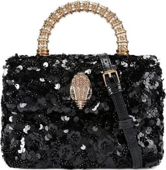 Kurt Geiger Borsa tote Kensington mini con paillettes - Nero