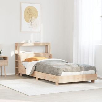 vidaXL Estructura De Cama Sin Colch&oacute;n Madera Maciza De Pino 100x200 Cm Vidaxl
