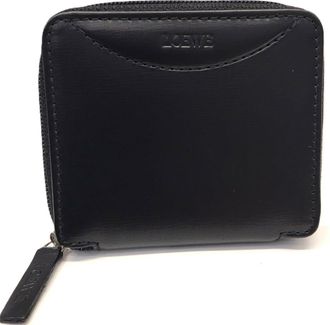 Loewe Black Leather Coin Purse/Coin Case (Pre-Owned)