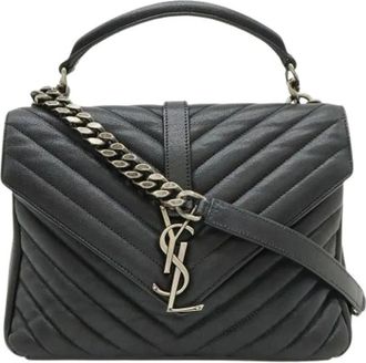 Saint Laurent Pre-owned Shoulder Bags, female, Black, Size: ONE SIZE Pre-owned Vintage Shoulder Bag
