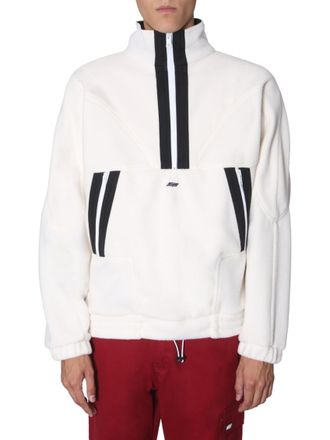 Msgm White Mock Collar Sweatshirts