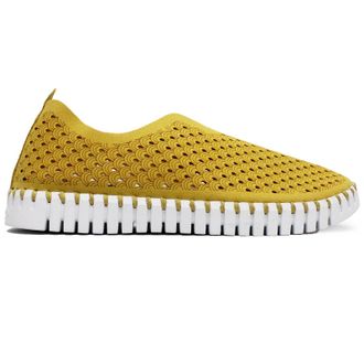 Ilse Jacobsen Tulip 139 Textile Womens Slip On Shoes - Golden Rod - Size:UK 3