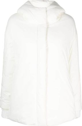 Herno slouch-hood puffer jacket - women - Polyamide/Polyurethane/Polyamide - 38 - White