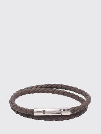 Tod's Bracciale MyColors in pelle di vitello intrecciata con logo inciso
