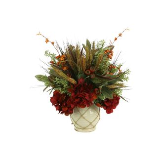 Creative Displays Inc. Fall Arrangement w/ Hydrangea, Wheat and Berries