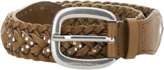 Golden Goose Houston Riem - Dames - Riemen - Groen - 75 CM - Leer - Accessoires
