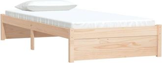 vidaXL Estructura Cama Individual Sin Colch&oacute;n Madera Maciza 90x190 Cm Vidaxl