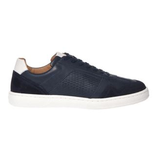 Baldinini Perforated Leather Sneaker - male - Baldinini - Sneakers - Blue - 9 1/2 UK - Shoes