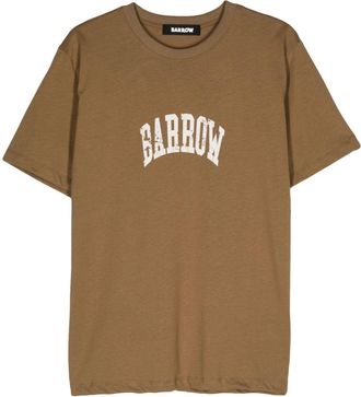 Barrow logo-print T-shirt - unisex - Cotton - L - Brown