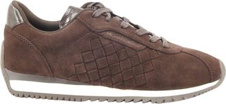 Michael Kors Schoenen, Dames, Bruin, 39 EU, Leer, Rhodes Sneaker