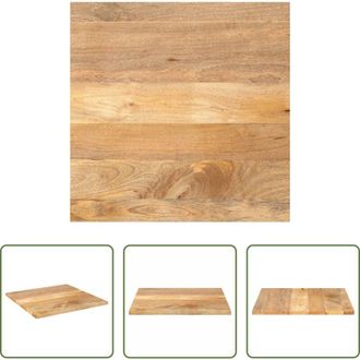 vidaXL Tavolo in legno - Piano per Tavolo 70x70x2,5 cm Quadrato Legno Massello di Pino
